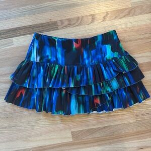 Lucky In Love Ventura Pleated Scallop tennis Skirt Skort Small 4-6
